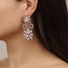 Dyrberg Kern Lillian Silver Earrings - Pale Pink