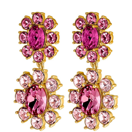 Dyrberg Kern Lina Gold Earrings - Pink