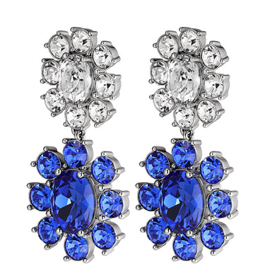 Dyrberg Kern Lina Silver Earrings - Sapphire
