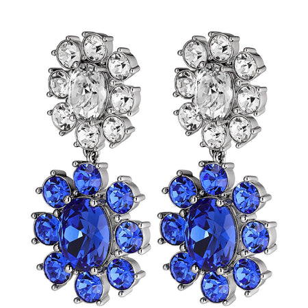Dyrberg Kern Lina Silver Earrings - Sapphire