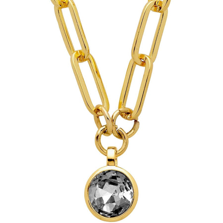 Dyrberg Kern Lisanna Gold Necklace - Grey