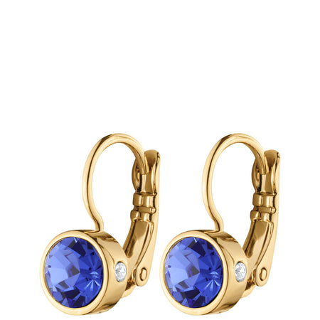 Dyrberg Kern Madu Gold Earrings - Sapphire