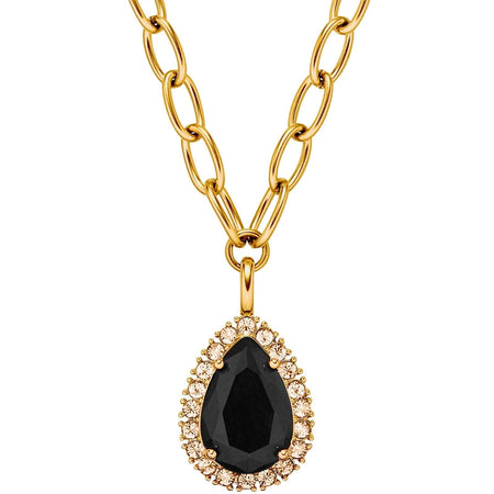 Dyrberg Kern Metta Gold Necklace - Black/Golden