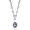 Dyrberg Kern Metta Silver Necklace - Light Blue Pink