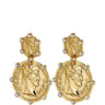 Dyrberg Kern Monza Gold Statement Earrings