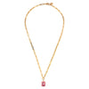 dyrberg-kern-octa-gold-necklace-light-rose