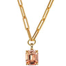 dyrberg-kern-octa-gold-necklace-peach