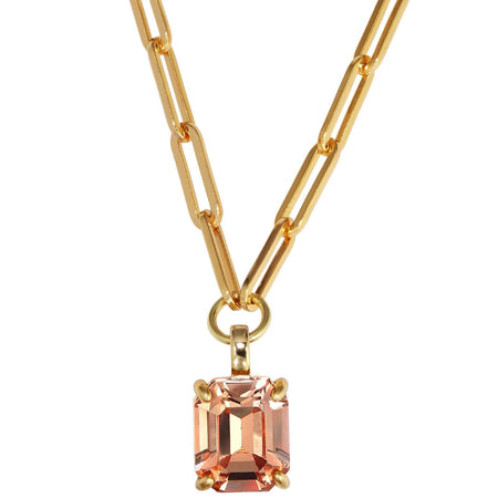 Dyrberg Kern Octa Gold Necklace - Peach