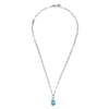 dyrberg-kern-octa-silver-necklace-aqua