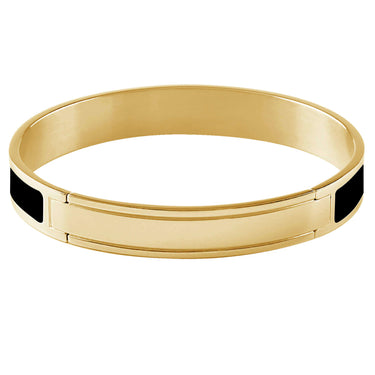 Dyrberg Kern Pennika Gold Bangle - Black