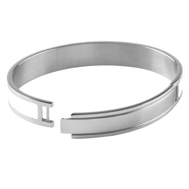 Dyrberg Kern Pennika Silver Bangle - White