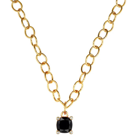 Dyrberg Kern Ramina Gold Necklace - Black