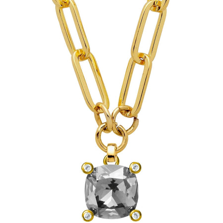 Dyrberg Kern Ramina Gold Necklace - Grey