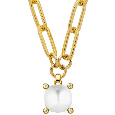 Dyrberg Kern Ramina Gold Necklace - White Pearl