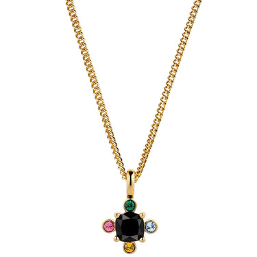 Dyrberg Kern Rimini Gold Dainty Chain Necklace - Rainbow