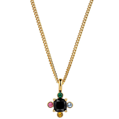 Dyrberg Kern Rimini Gold Dainty Chain Necklace - Rainbow