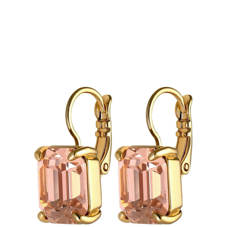 Dyrberg Kern Segin French Hook Gold Drop Earrings - Peach