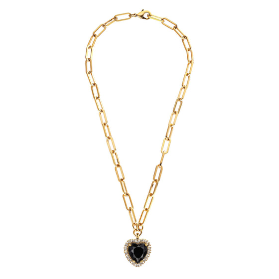 Dyrberg Kern Simona Gold Necklace - Black/Golden