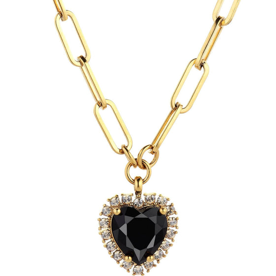 Dyrberg Kern Simona Gold Necklace - Black/Golden