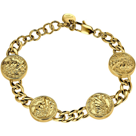 Dyrberg Kern Sinna Gold Curb Chain Bracelet