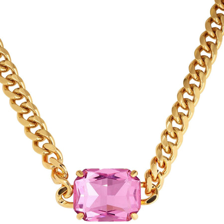 Dyrberg Kern Tagona Gold Necklace - Light Rose