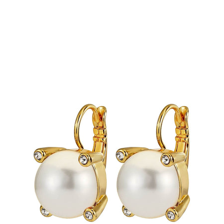 Dyrberg Kern Tana Gold Drop Earrings - White Pearl