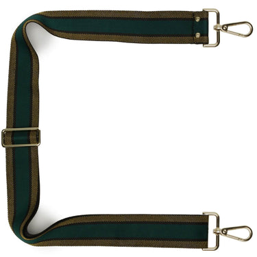 Elie Beaumont Bag Strap - Green Gold Trim