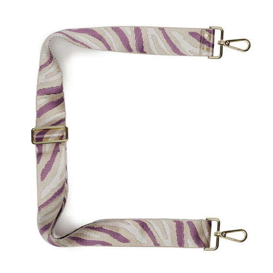 Elie Beaumont Bag Strap - Plum Zebra