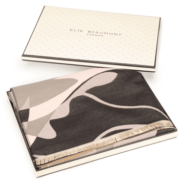 elie-beaumont-black-grey-pink-impression-scarf