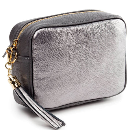 Elie Beaumont Blend Leather Bag - Metallic Pewter