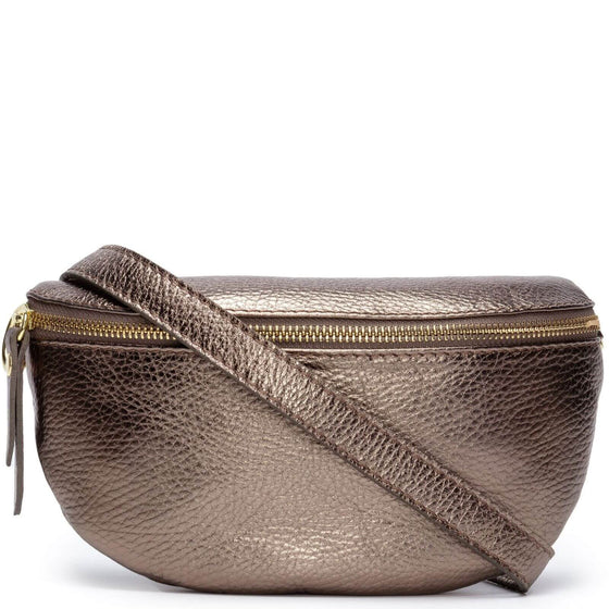 Elie Beaumont Bronze Leather Sling Bag