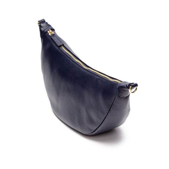 Elie Beaumont Leather Hobo Bag - Navy