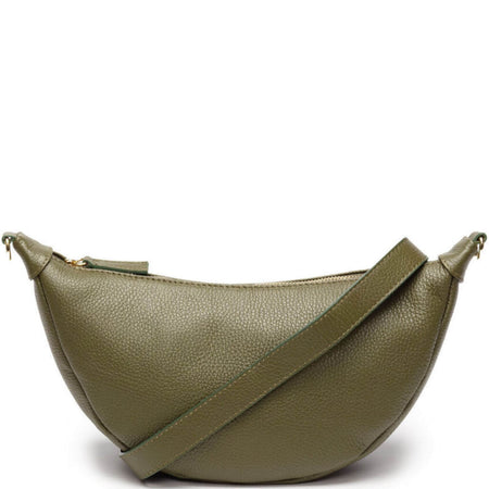 Elie Beaumont Leather Hobo Bag - Olive