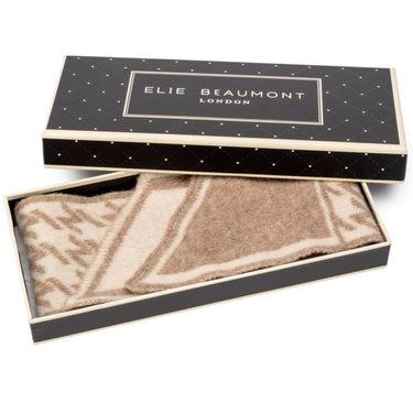 Elie Beaumont Oat Checks Pull Through Scarf