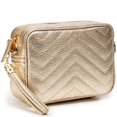 Elie Beaumont Quilted Leather Bag - Gold