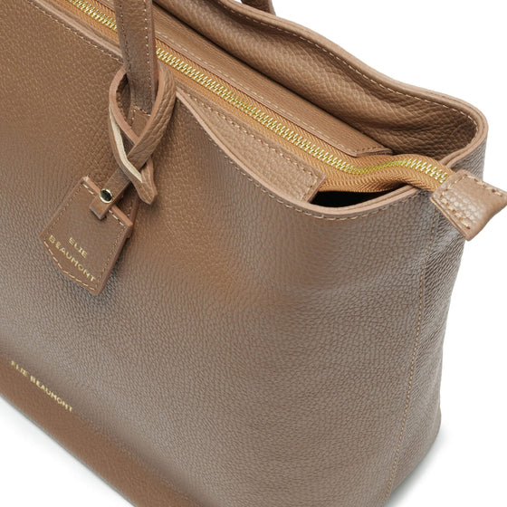 Elie Beaumont Tote Leather Bag Tan