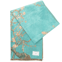 ladies blanket scarf turquoise