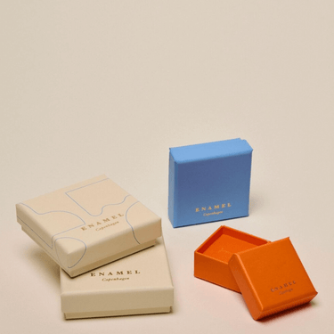 ENAMEL Copenhagen Gold Wave Stud Earrings