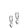 ladies silver hoop earrings