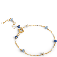 blue toned bead bracelet
