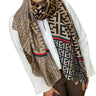 Flo Black & Taupe Scarf