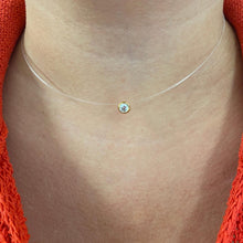 Floating Gold Plated Crystal Necklace - 4.7mm