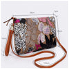 Floral Sequin & Embroidery Straw Clutch Bag - Pink