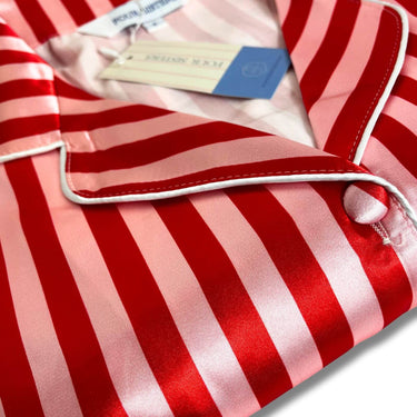 four-sisters-red-pink-striped-satin-pyjamas