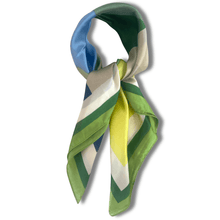 green-geometric-pattern-neck-scarf