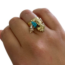 BeJeweled At Soul Gold Shell Charm Ring