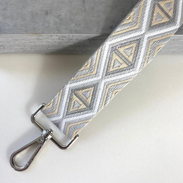 grey-cream-aztec-skinny-bag-strap