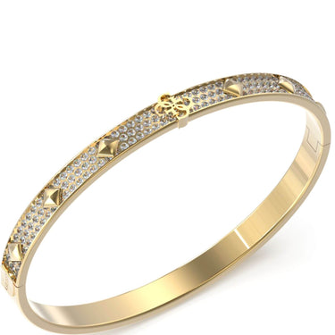 Guess 4G Forever Gold & Crystal Logo Bangle