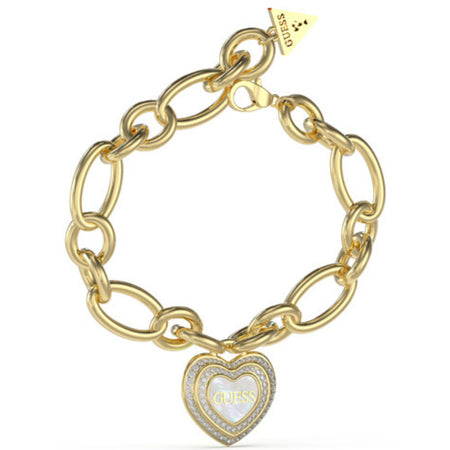 Guess Amami Gold Mother of Pearl Heart Bracelet