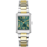 LADIES TWO TONE WATCH WITH RECTANGLE DIAL